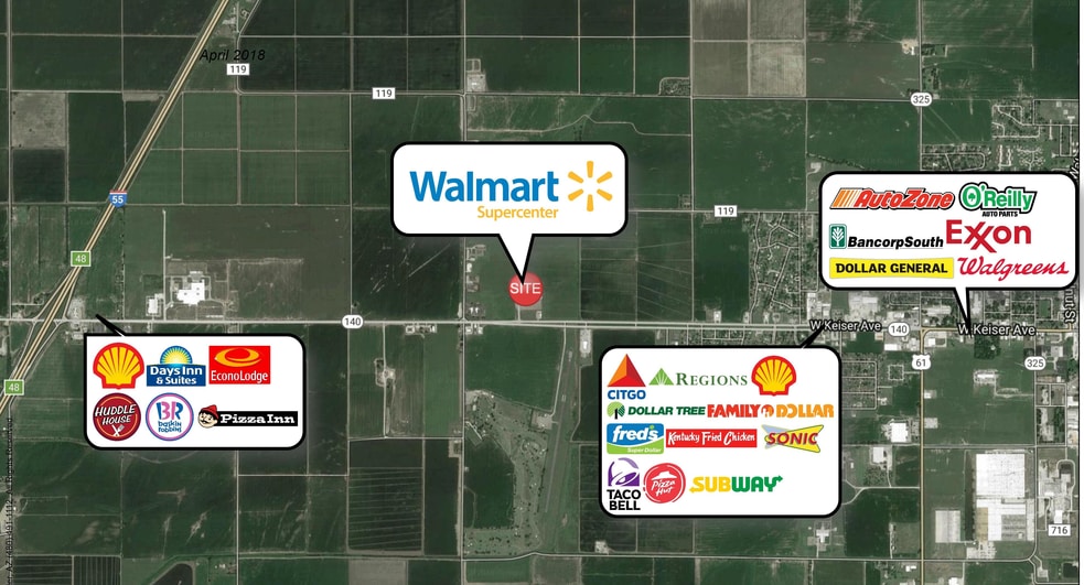 2720 W Keiser Ave, Osceola, AR for sale - Aerial - Image 2 of 2