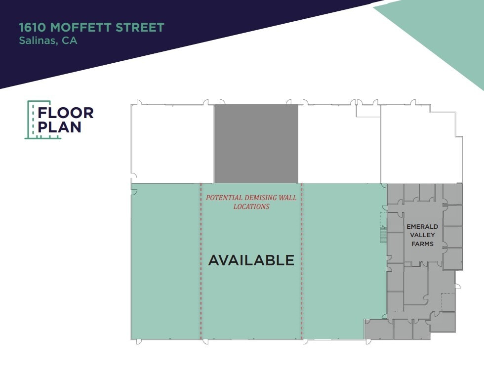 1610 Moffett St, Salinas, CA for lease Floor Plan- Image 1 of 1