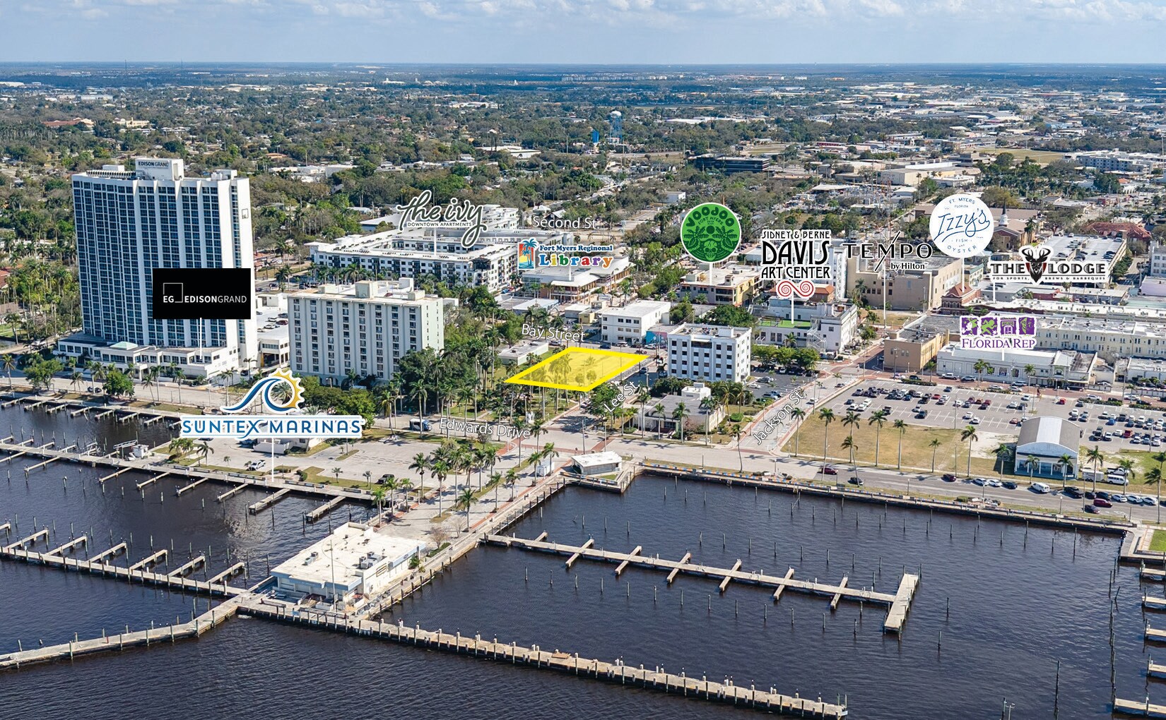 2401 Bay St, Fort Myers, FL for sale Aerial- Image 1 of 1