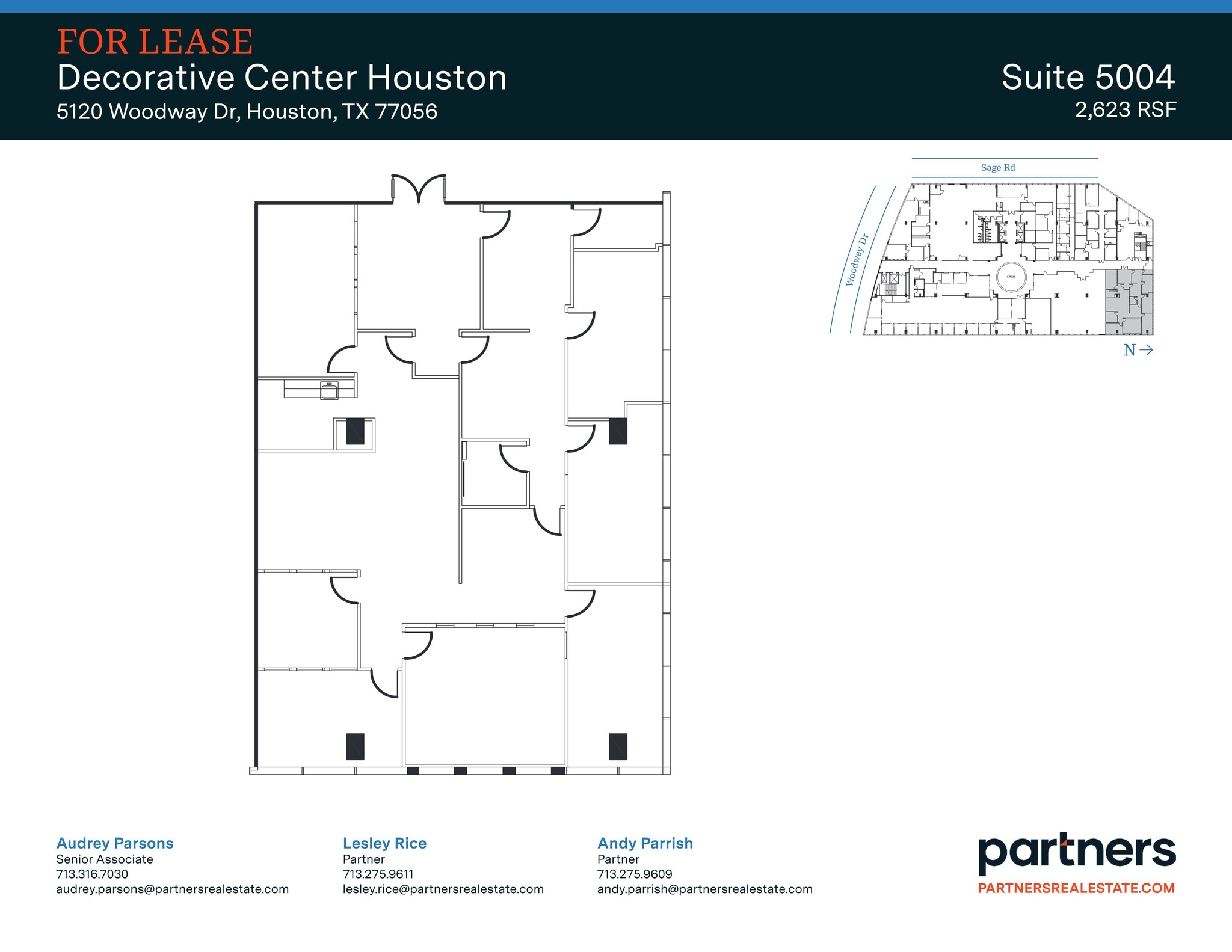 5120 Woodway Dr, Houston, TX à louer Plan de site- Image 1 de 1