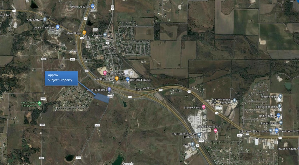 SWQ of FM 3433, Rhome, TX for sale - Aerial - Image 3 of 5