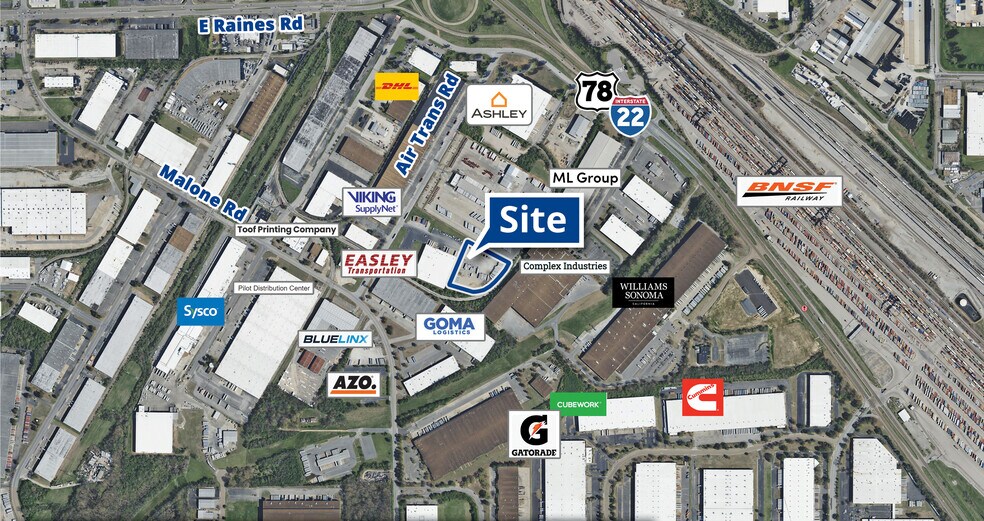 4300 Air Trans Rd, Memphis, TN à louer - Aérien - Image 2 de 3