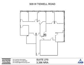 509 W Tidwell Rd, Houston, TX for lease Floor Plan- Image 1 of 2