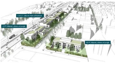 Rue De La Marne, Bron, RHO - Aérien Vue de la carte