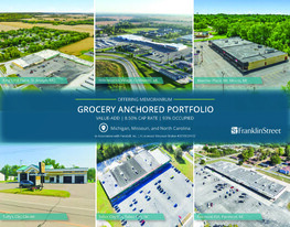 Grocery Anchored Portfolio - MI, MO, NC - Commercial Real Estate