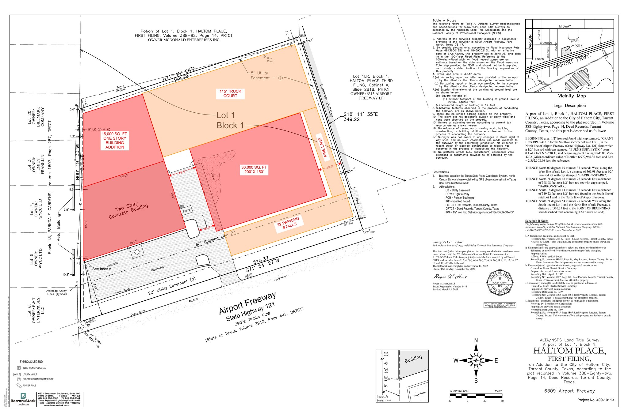 6309 Airport Fwy, Haltom City, TX à louer Plan cadastral- Image 1 de 2