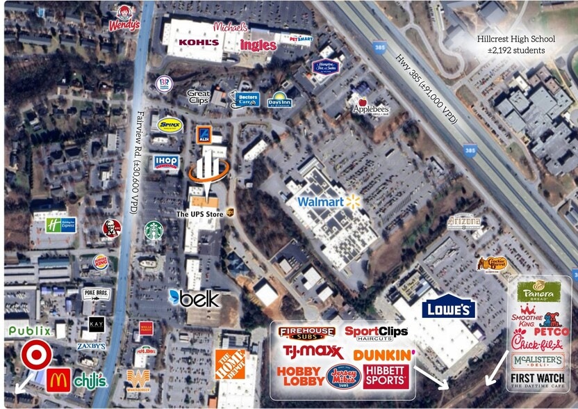 665 Fairview Rd, Simpsonville, SC for lease - Building Photo - Image 2 of 8