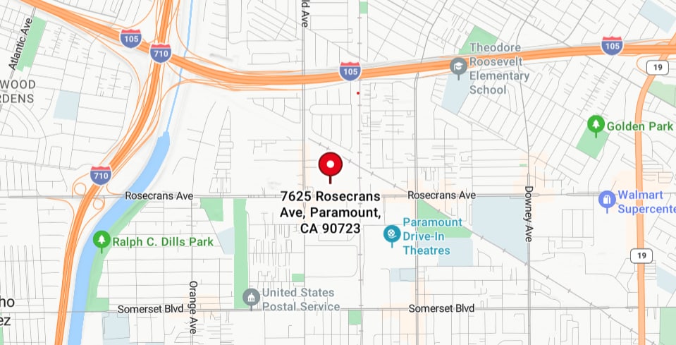 7625 E Rosecrans Ave, Paramount, CA for lease Map- Image 1 of 1