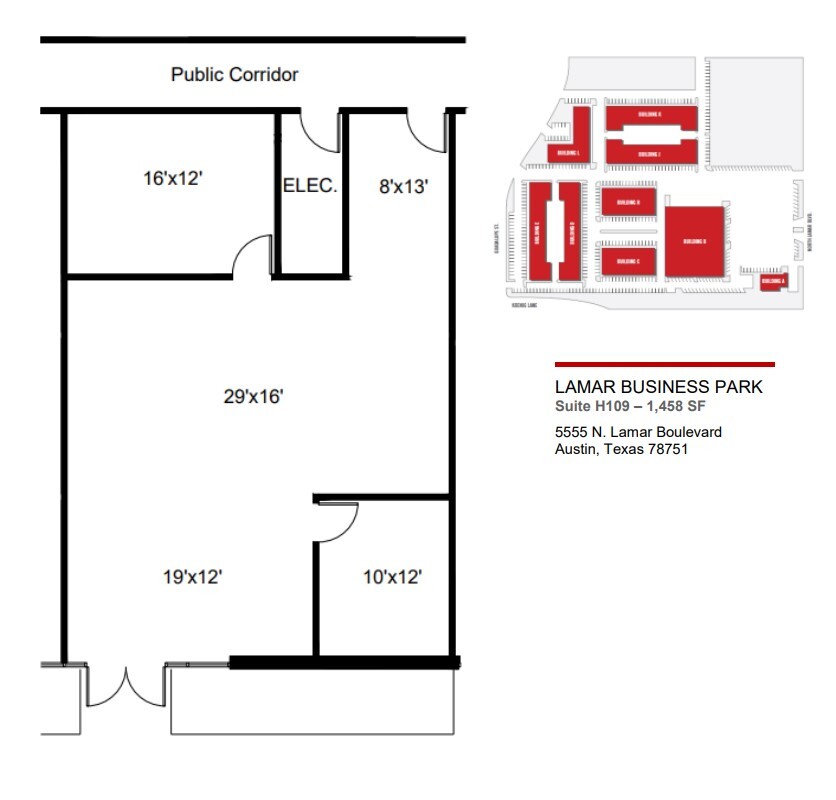 5555 N Lamar Blvd, Austin, TX à louer Plan d  tage- Image 1 de 1