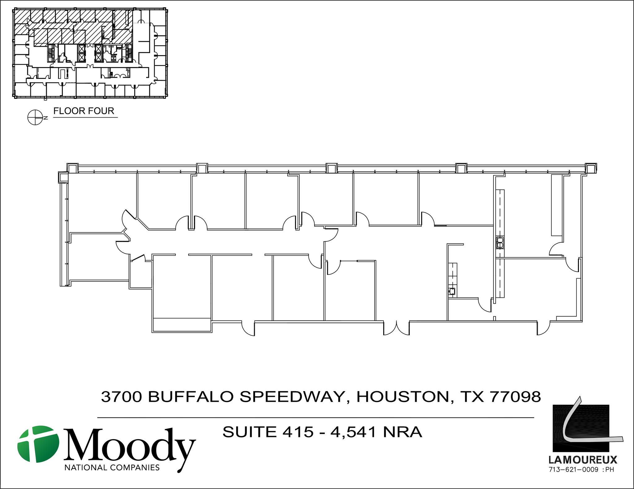 3700 Buffalo Speedway, Houston, TX à louer Plan d  tage- Image 1 de 1