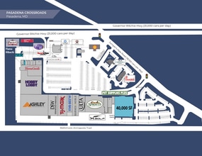8036-8160 Ritchie Hwy, Pasadena, MD à louer Plan de site- Image 1 de 2