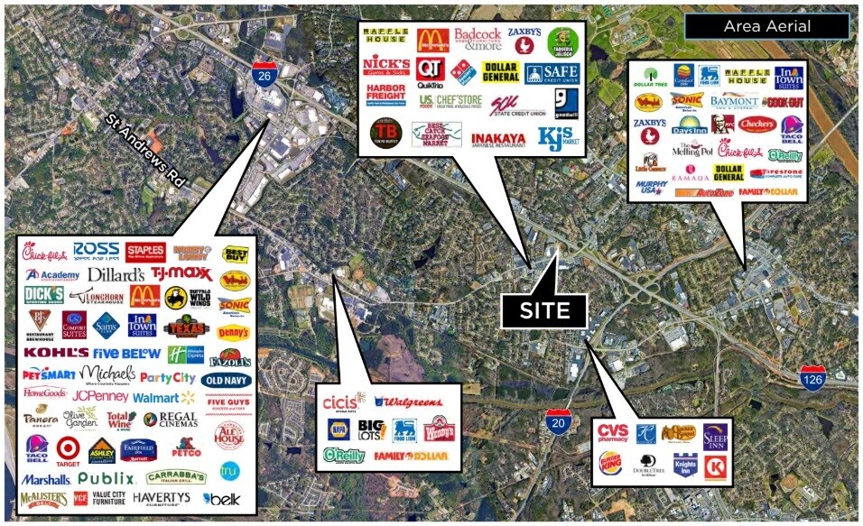 127 Jamil Rd, Columbia, SC à vendre - Aérien - Image 2 de 4