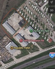1472-1482 Champion Rd, Terrell, TX - Aerial  map view