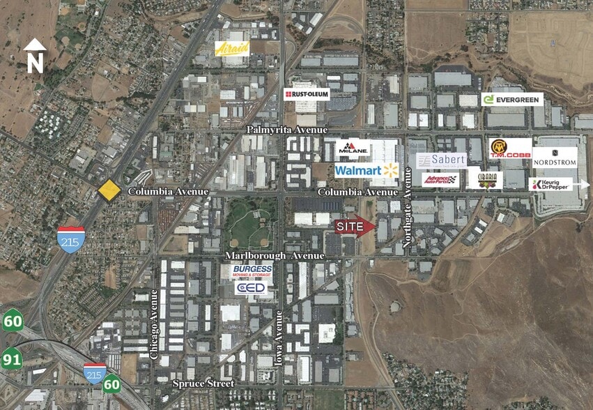 940 Columbia Ave, Riverside, CA for lease - Aerial - Image 3 of 3