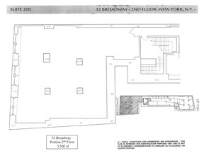 32 Broadway, New York, NY à louer Plan d  tage- Image 1 de 1