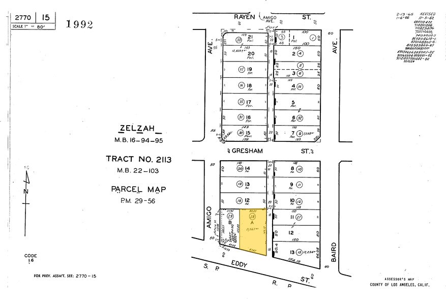 18555 Eddy St, Northridge, CA à louer - Plan cadastral - Image 2 de 5