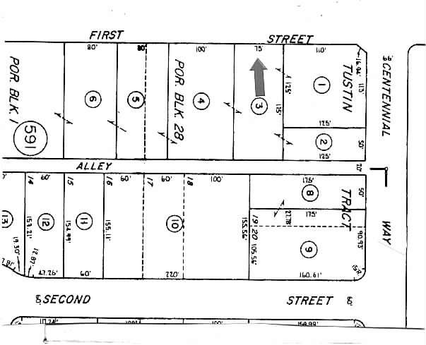 434-440 E 1st St, Tustin, CA à louer - Plan cadastral - Image 2 de 2
