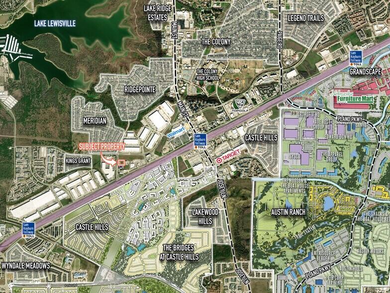 NEQ 121 & Standridge Dr, The Colony, TX à vendre - Aérien - Image 2 de 2