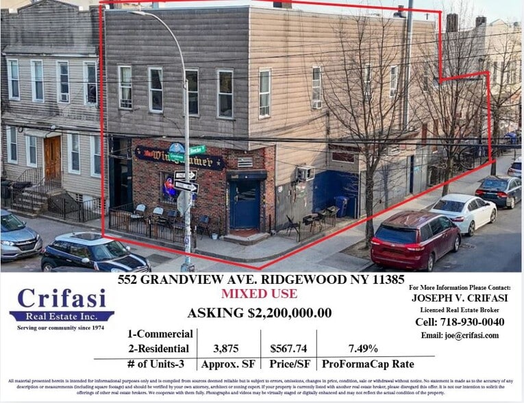 552 Grandview Ave, Ridgewood, NY for sale - Building Photo - Image 2 of 27