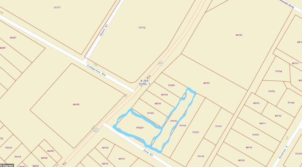 0 Davis Rd & Second St, Taft, TX à vendre - Plan cadastral - Image 3 de 3