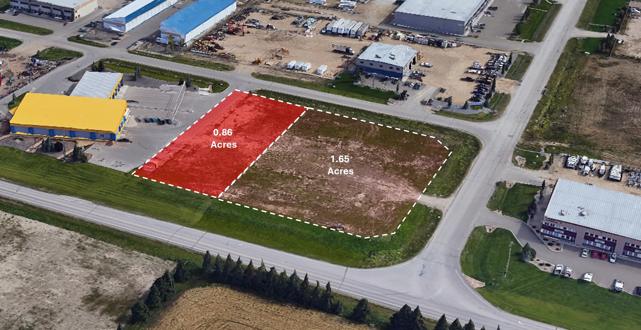 132 & 138 Clearmile Ave, Red Deer County, AB à vendre Aérien- Image 1 de 5