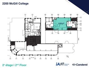 2200 Av Mcgill College, Montréal, QC à louer Plan d  tage- Image 1 de 1