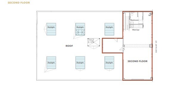 528-530 Bryant St, San Francisco, CA à louer Plan d  tage- Image 1 de 1