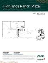 630 Plaza Dr, Highlands Ranch, CO for lease Floor Plan- Image 2 of 3
