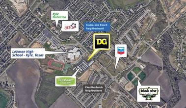 1600 Bunton Creek Rd, Kyle, TX - AERIAL  map view