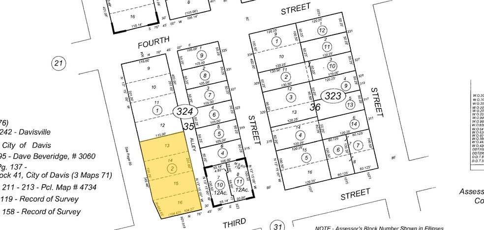 911-919 3rd St, Davis, CA à louer - Plan cadastral - Image 3 de 3
