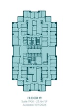 951 E Byrd St, Richmond, VA à louer Plan d’étage- Image 1 de 1