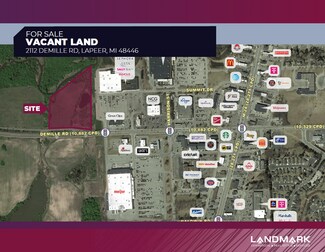 Plus de détails pour 2112 Demille Rd, Lapeer, MI - Terrain à vendre