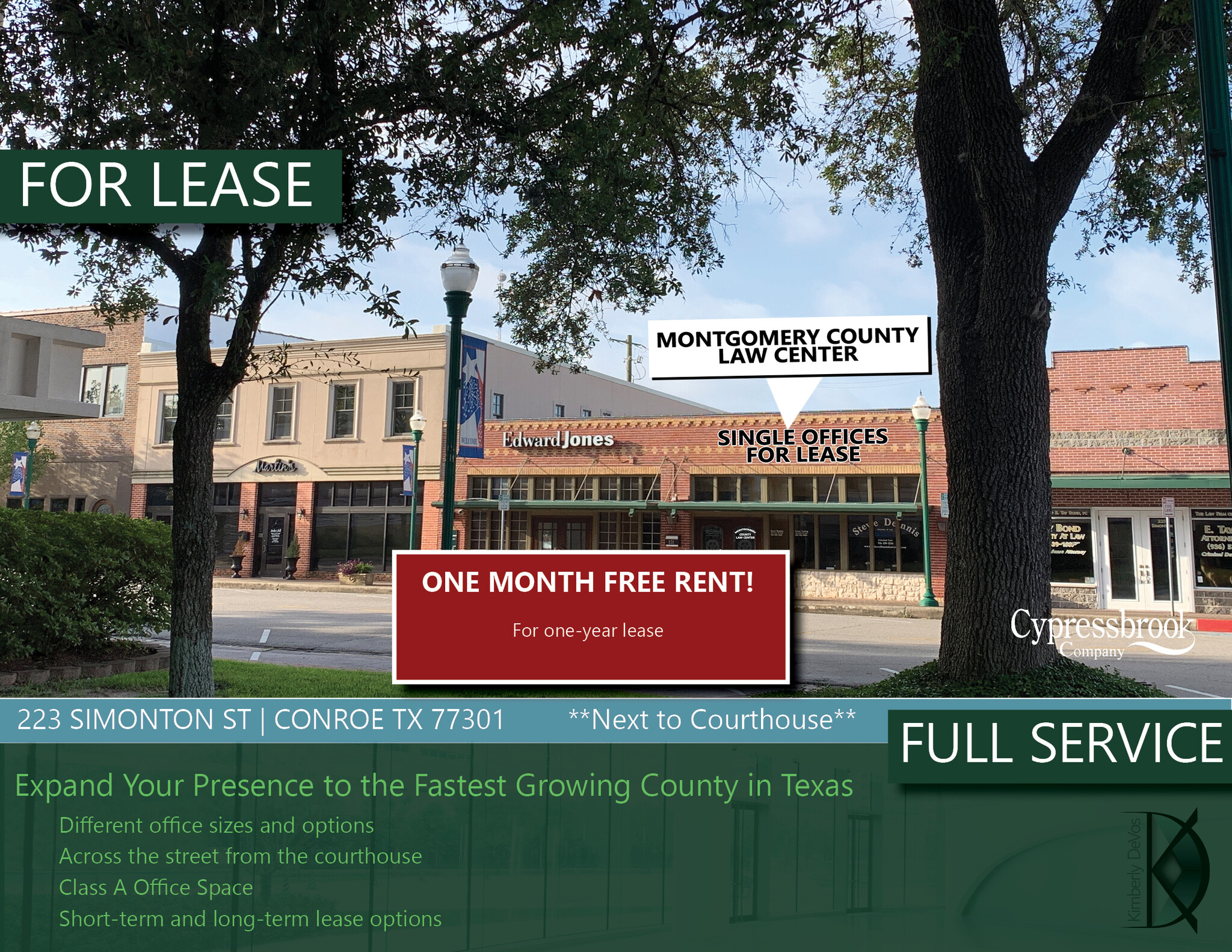 221-223 Simonton St, Conroe, TX for lease Building Photo- Image 1 of 12