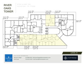 3730 Kirby Dr, Houston, TX à louer Plan d  tage- Image 2 de 2