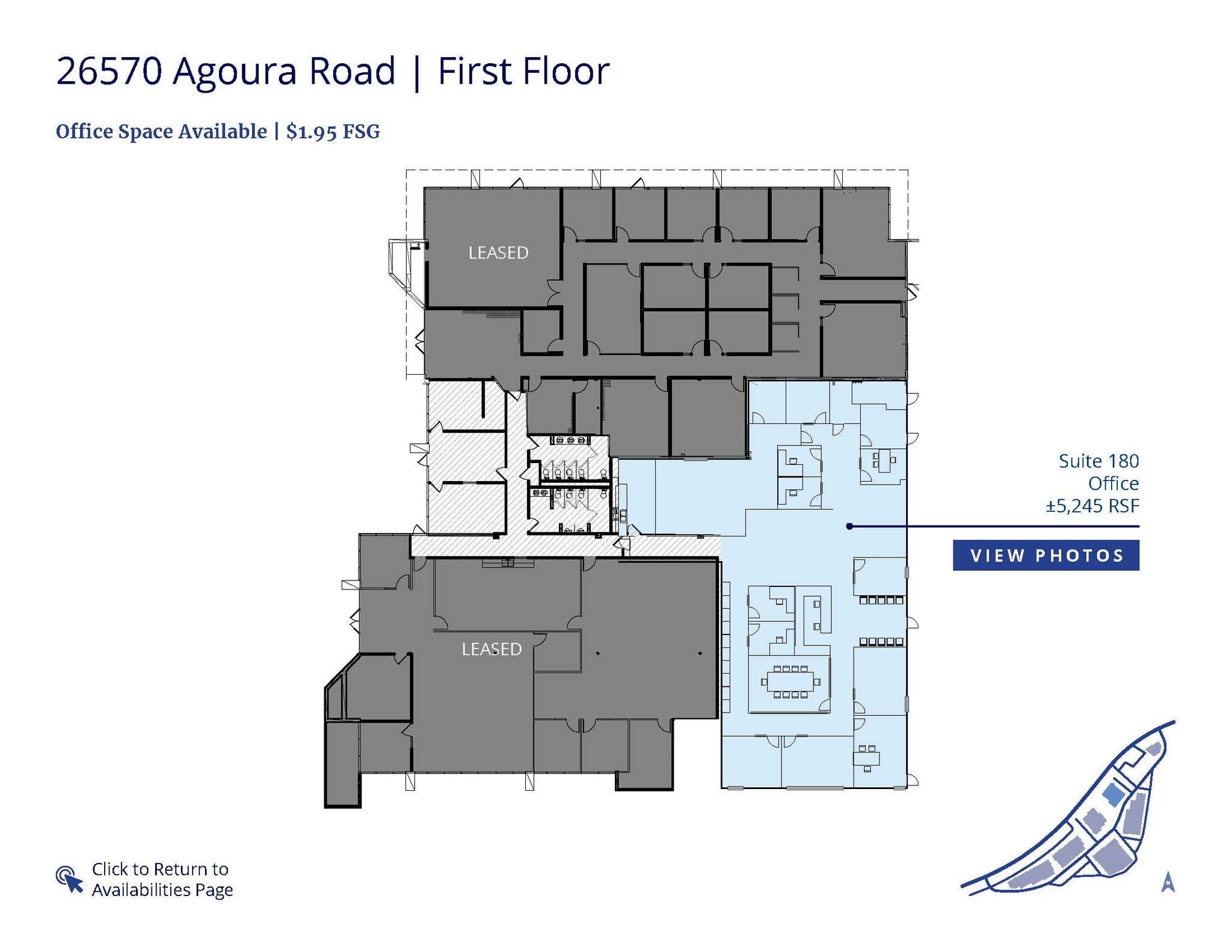 26610 Agoura Rd, Calabasas, CA à louer Plan d’étage- Image 1 de 10