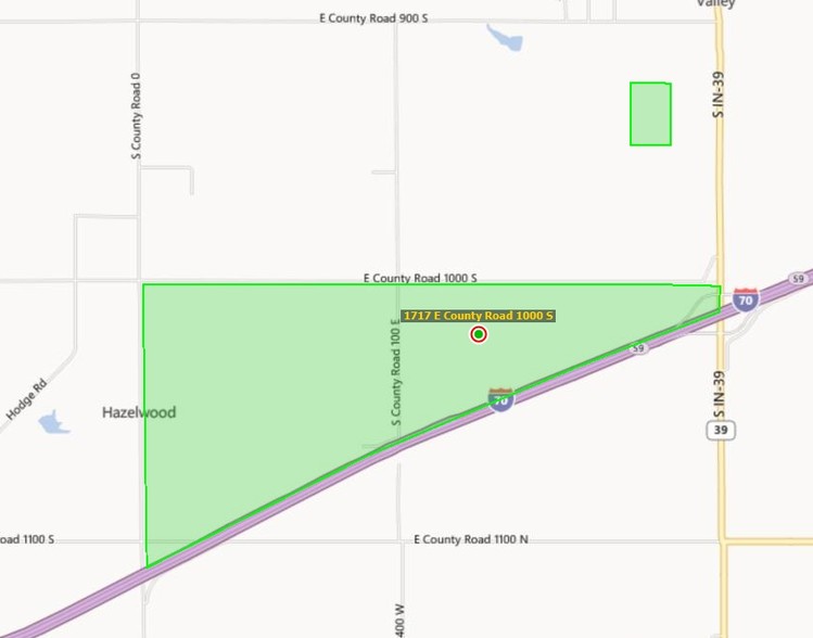 1717 E County Road 1000 S, Clayton, IN à louer - Plan cadastral - Image 3 de 3