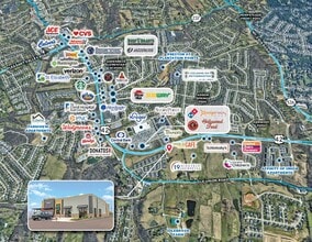 US Highway 42, Union, KY - Aerial  map view