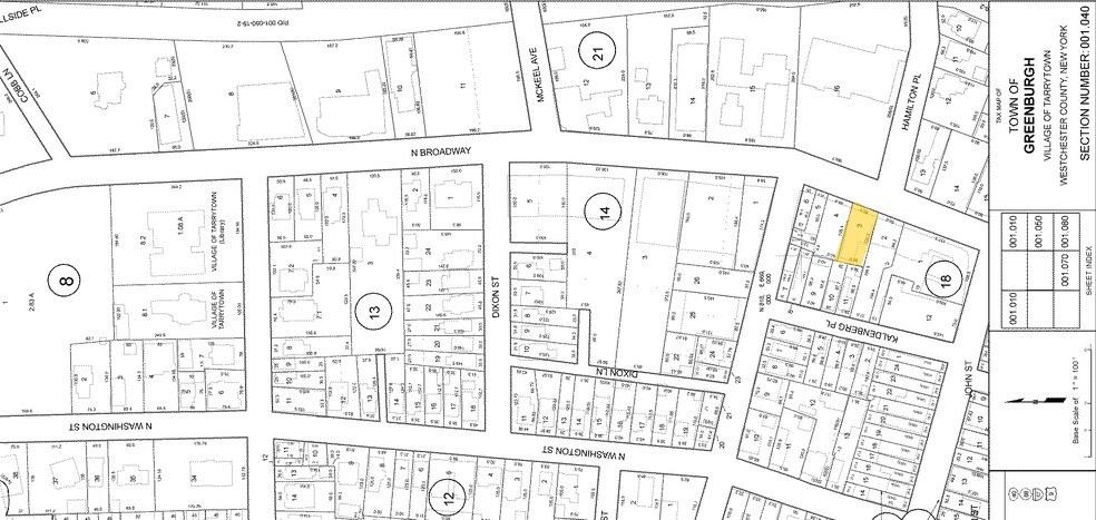 19 N Broadway, Tarrytown, NY à louer - Plan cadastral - Image 3 de 3