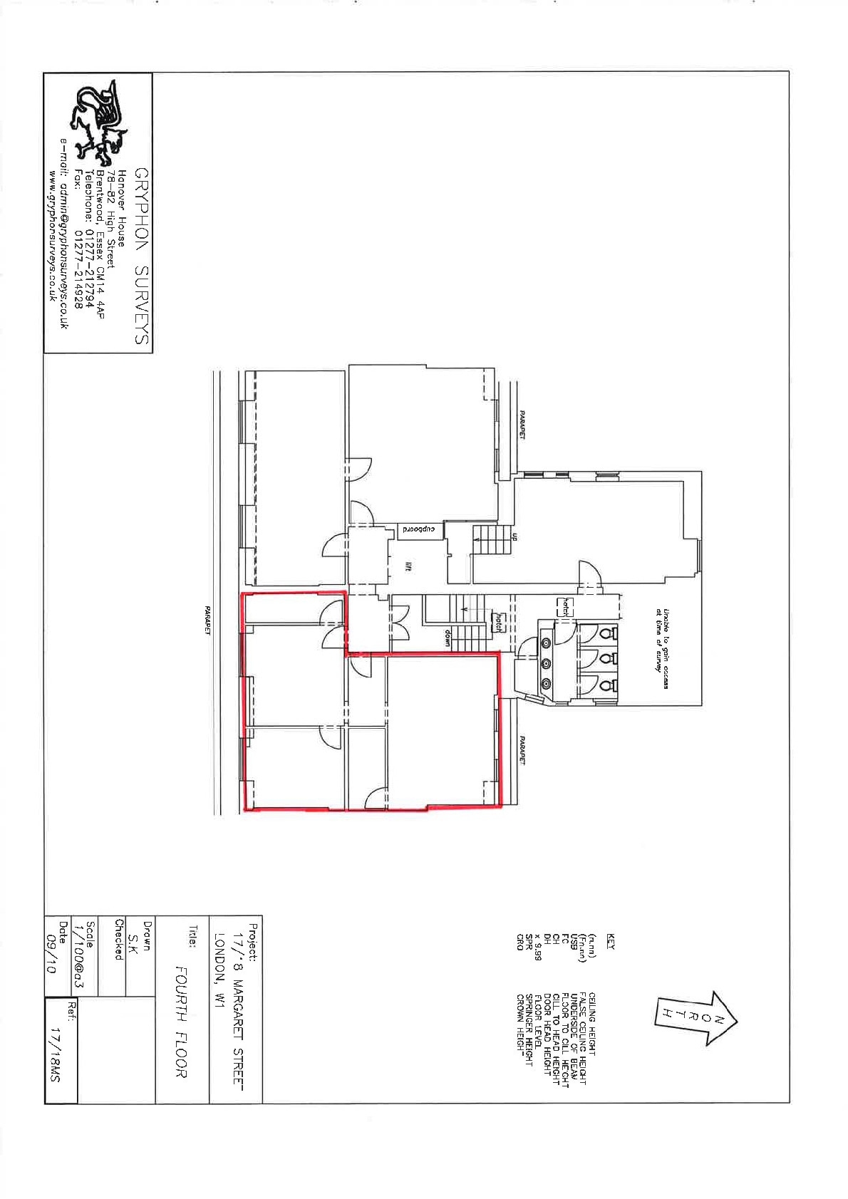 17-18 Margaret St, London for lease Floor Plan- Image 1 of 4