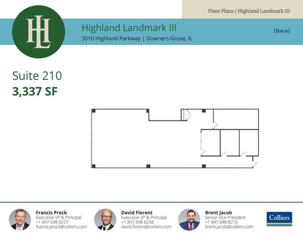 3010 Highland Pky, Downers Grove, IL à louer Plan d’étage- Image 1 de 1