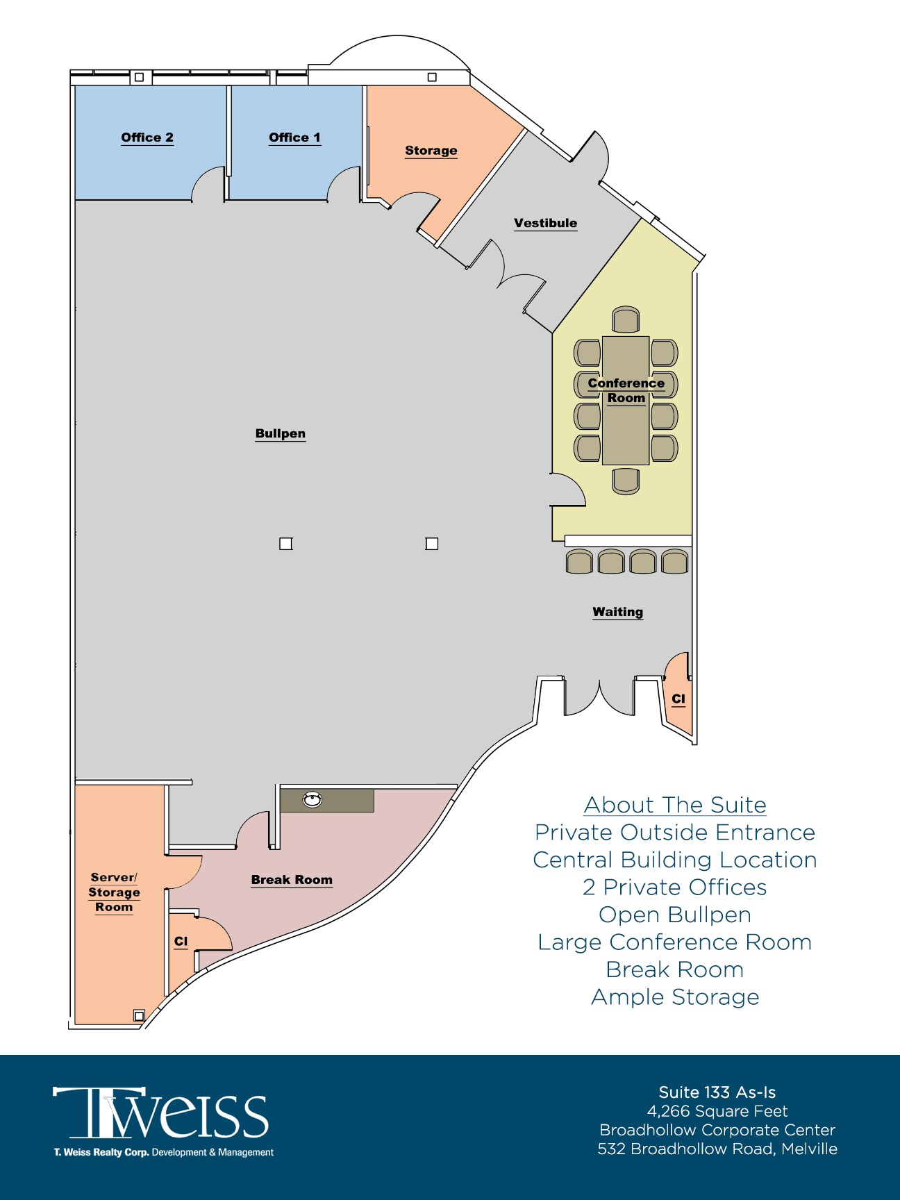 532 Broadhollow Rd, Melville, NY à louer Plan d’étage- Image 1 de 6