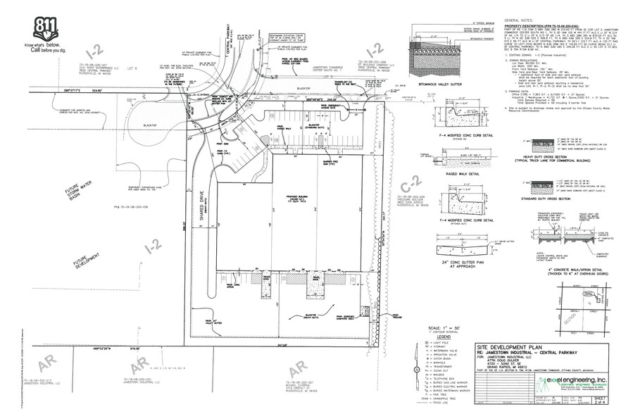 3825 Central Pky, Hudsonville, MI for lease - Site Plan - Image 2 of 2