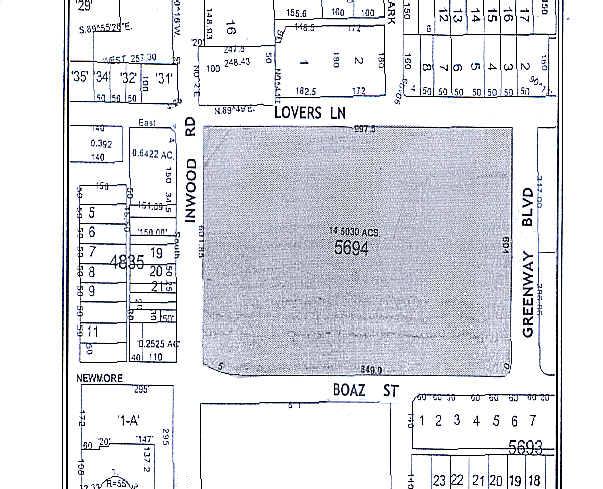 5330-5570 W Lovers Ln, Dallas, TX à louer - Plan cadastral - Image 3 de 5