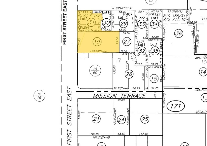 310 1st St E, Sonoma, CA for sale - Plat Map - Image 3 of 13