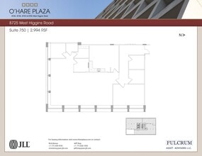 8725 W Higgins Rd, Chicago, IL à louer Plan d’étage- Image 1 de 1