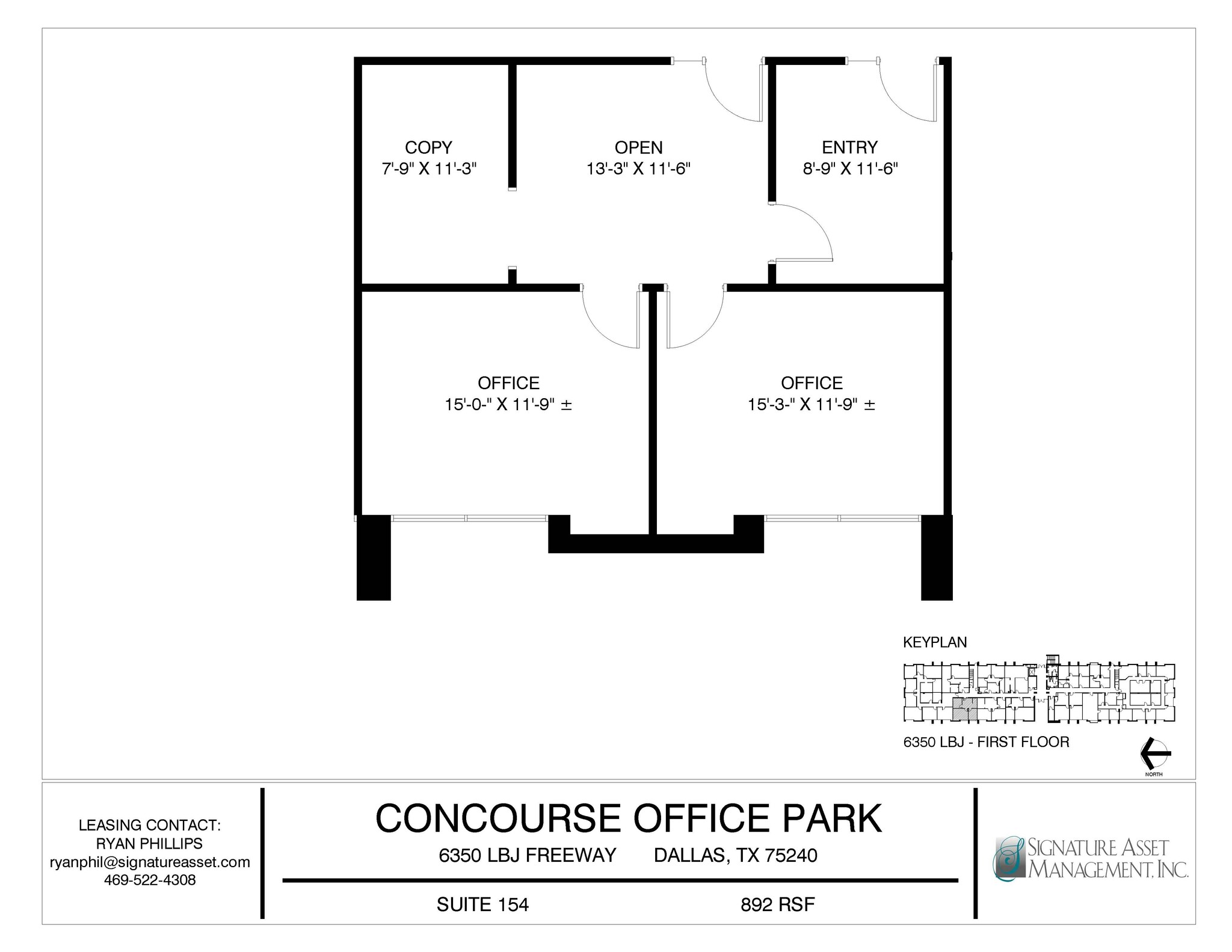 6350 LBJ Fwy, Dallas, TX for lease Floor Plan- Image 1 of 4