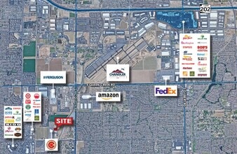 625 E Iris Pl, Chandler, AZ - Aerial  map view