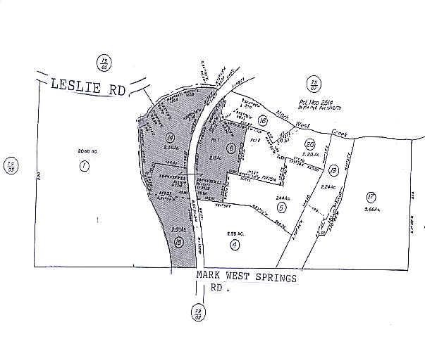 2520 Mark West Springs Rd, Santa Rosa, CA for lease - Plat Map - Image 2 of 8