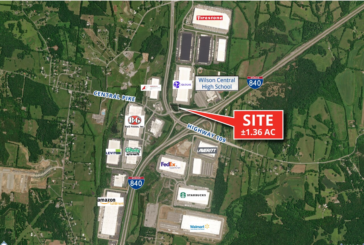 Central Pike, Lebanon, TN for sale Aerial- Image 1 of 2