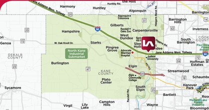 300 Airport Rd, Elgin, IL à louer Carte- Image 2 de 3